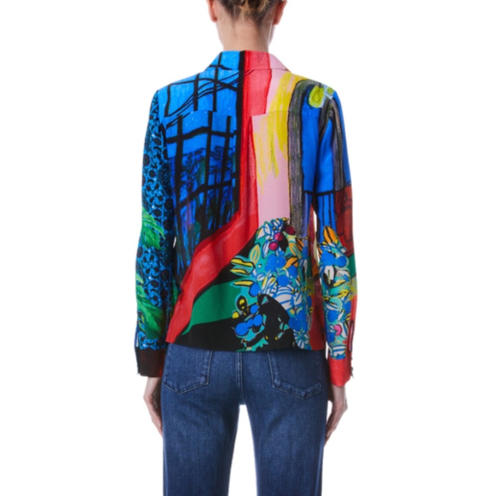 Like new Alice and Olivia Willa silk blouse - Picture 2 of 11